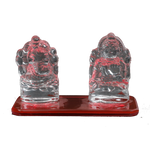 Red Laxmi Ganesh - 3 × 4 Inches