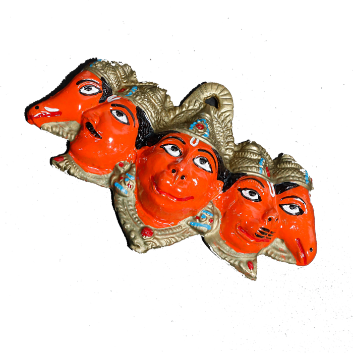 Puchmukhi Hanuman - 4 × 7 Inches