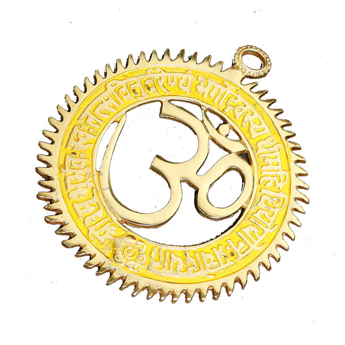 Om Chakar Yallow- 5 × 5Inches