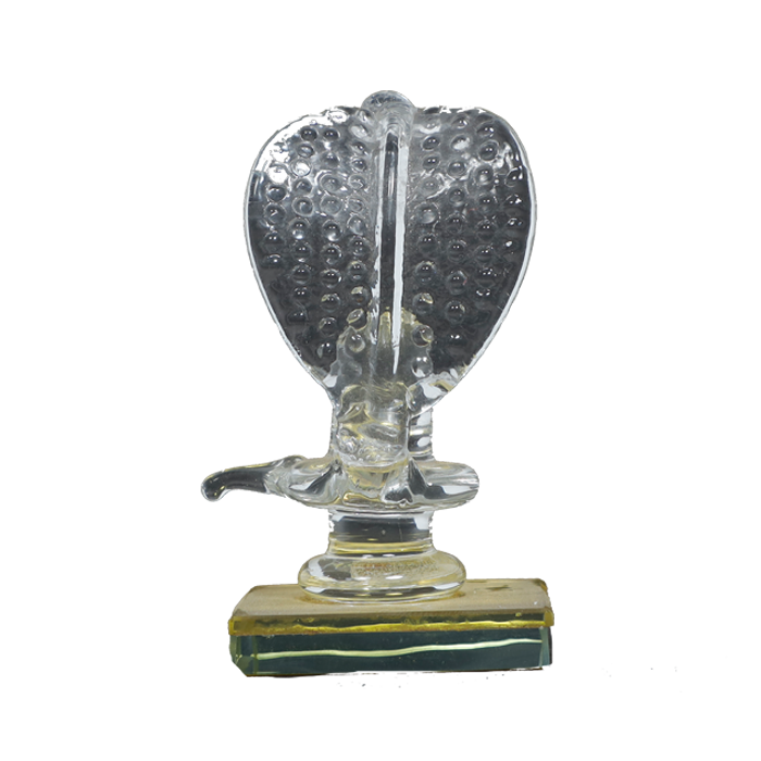 Handcrafted Glass Shiva Lingam Shiv Ling Idol for Daily Pooja and Home Decor