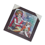 Lord Krishan And Goddess Radha Photo Frame - 11 × 11 Inches | For Pooja Temple | Home Decor And Gifts