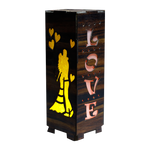 Arton Led Starlight Wooden Night Lamp - 12 × 4 Inches | Gift For Bride And Home Decor