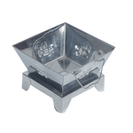 SPHINX SMALL STEEL HAWAN KUND FOR POOJA RITUALS - 6 × 6 Inches