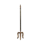 Brass Trishool - 25 × 5 Inches | 15 × 3 Inches