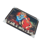 Goddess Radha And Lord Krishan Photo Frame - 20 × 13 Inches | For Pooja Temple | Home Decor And Gifts