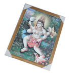 Lord Koshtak Kaal Bhairav Photo Frame - 20 × 26 Inches | For Pooja Temple | Home Decor And Gifts