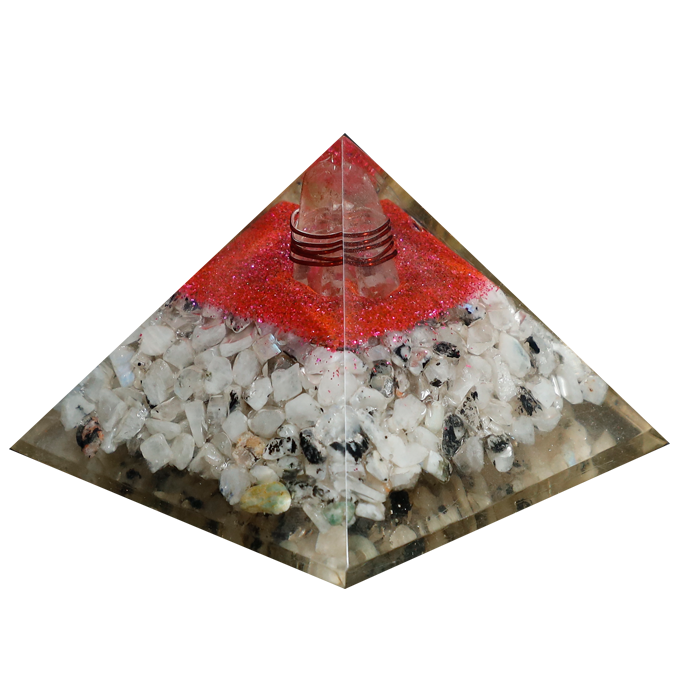 Labradorite Orgone Pyramid for Confidence & Self-Empowerment - 2 × 3 Inches