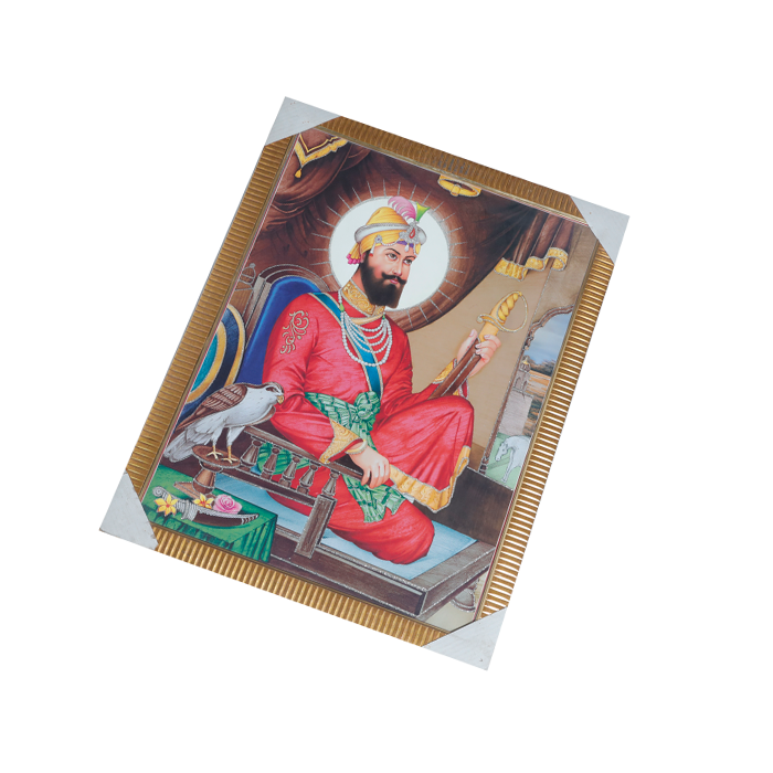 Guru Gobind Singh Photo Frame - 20 × 26 Inches | For Pooja Temple | Home Decor And Gifts