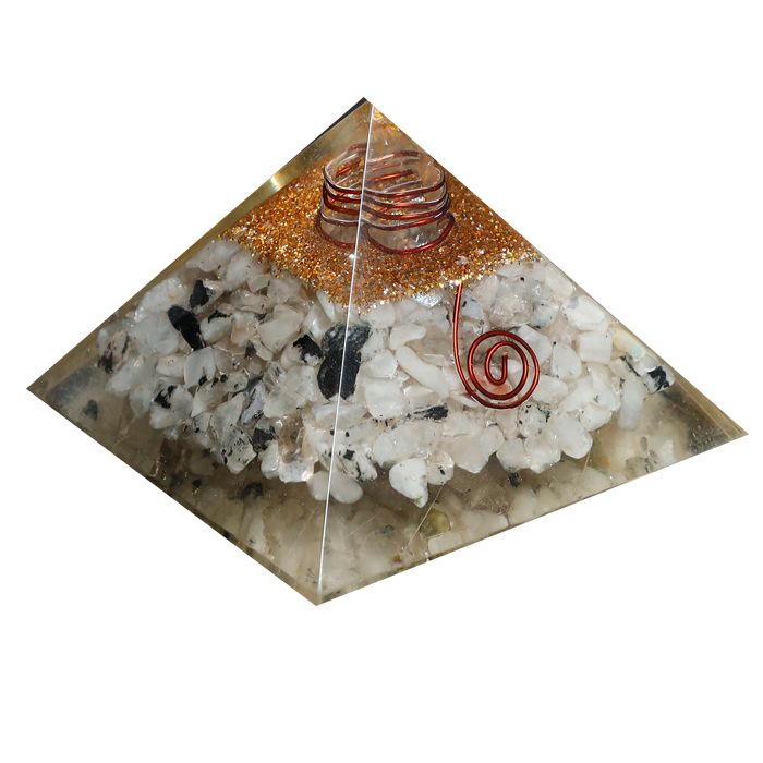 Labradorite Orgone Pyramid for Confidence & Self-Empowerment - 2.5 × 3 Inches