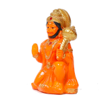 Hanuman Ji Sindoor Wale Marble Dust Murti Idol - 3 x 2 Inches | For Pooja Temple And Home Decor