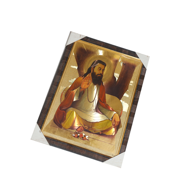 Sant Ravidas Maharaj Photo Frame - 24 × 18 Inches | For Pooja Temple | Home Decor And Gifts