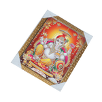Lord Ganesha Photo Frame - 13 × 11 Inches | For Pooja Temple | Home Decor And Gifts