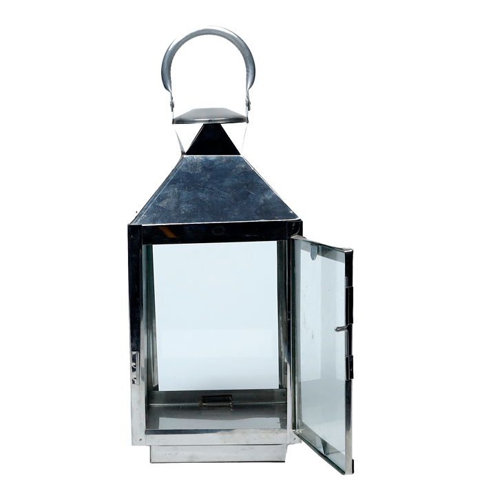 Akhand Diya With Glass Cover Steel