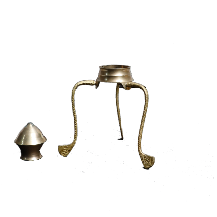 HS GEMS & Crafts Brass Lota for Puja Tripai Lota