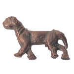 COCKER SPANIEL DOG Figurine Statue Cast Iron Rustic Brown - 2× 1 Inches