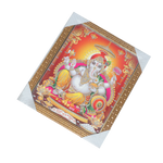 Lord Ganesha Photo Frame - 11 × 10 Inches | For Pooja Temple | Home Decor And Gifts
