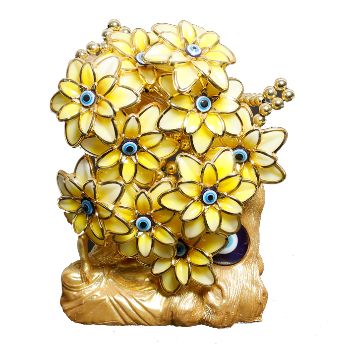 Golden Evil Eye Tree Buddha