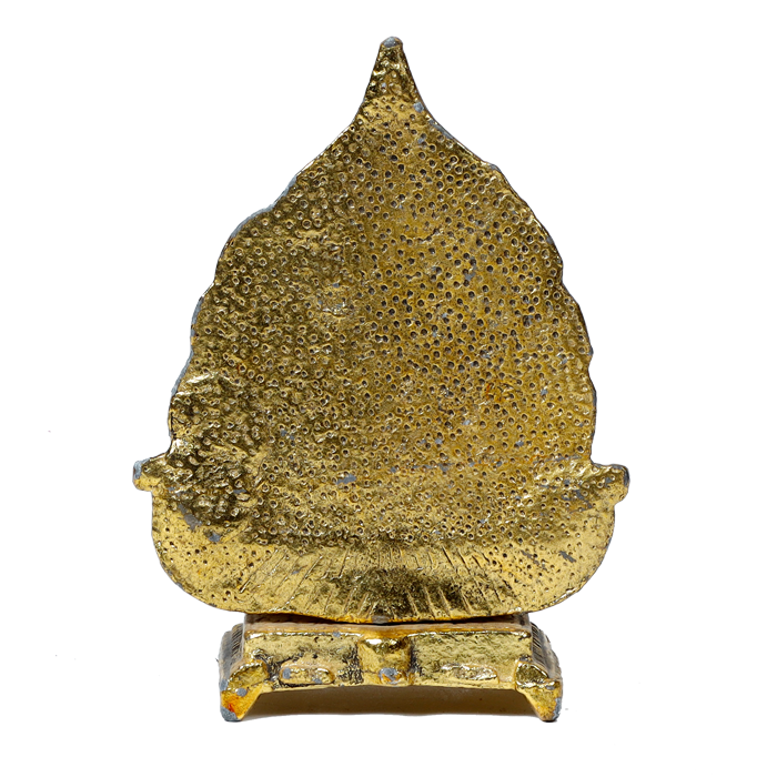 Brass Murti Lord Ganesha Is Sitting On The Throne - 5 × 4 Inches | For Pooja Temple | Home Decor And Gifts