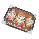 Lord Ganesha Photo Frame - 9 x 13 Inches | For Pooja Temple | Home Decor And Gifts