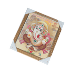 Lord Ganesha Photo Frame - 11 × 10 Inches | For Pooja Temple | Home Decor And Gifts
