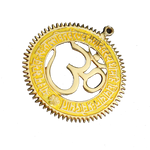 Om Chakar Yellow - 8 × 8Inches