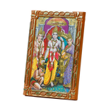 Lord Ram Darbar With Ram, Laxman, Sita And Hanuman Photo Frame - 5 × 3 Inches | For Pooja Temple And Home Decor