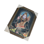 Lord Shiva Shankar Ji Photo Frame - 20 × 13 Inches | For Pooja Temple | Home Decor And Gifts