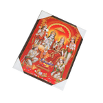 Lord Ram Darbar With Ram, Laxman, Sita And Hanuman Photo Frame - 25 × 19 Inches | For Pooja Temple | Home Decor And GIfts