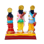 Ram Darbar Marble Dust Murti Idol - 5 × 3 Inches | For Pooja Temple And Home Decor