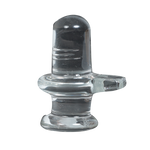 Lightweight Indian Religious Polished Finish Glass Shivling - 3 × 3 Inches