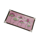 Trees With Green And Pink Flowers Photo Frame - 26 × 14 Inches | For Home Decor And Gifts