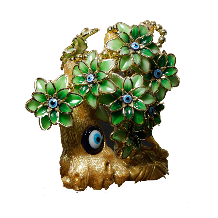Golden Evil Eye Tree Buddha