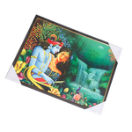 Lord Krishan And Goddess Radha Photo Frame - 19 × 25 Inches | For Pooja Temple | Home Decor And Gifts