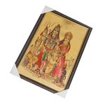 Lord Shiva Family Photo Frame - 25 × 17 Inches | For Pooja Temple | Home Decor And Gifts
