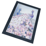 Diamond Painting Peacock Photo Frame - 14 × 20 Inches | For Home Decor And Gifts