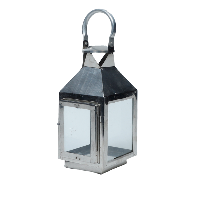 Akhand Diya With Glass Cover Steel