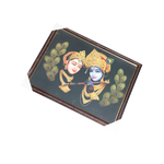Goddess Radha And Lord Krishan Photo Frame - 25 × 20 Inches | For Pooja Temple | Home Decor And Gifts