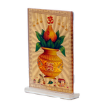 Nariyal Kalash Photo - 4 × 2 Inches | For Pooja Temple, Home Decor And Car Dashboard