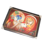 Lord Krishan And Goddess Radha Photo Frame - 31 × 23 Inches | For Pooja Temple | Home Decor And Gifts