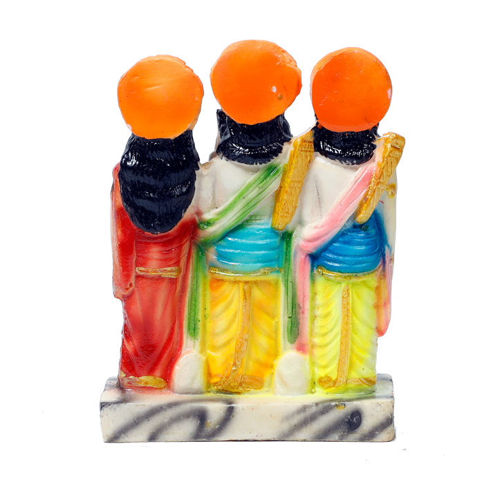 Ram Darbar Marble Dust Murti Idol - 5 × 3 Inches | For Pooja Temple And Home Decor