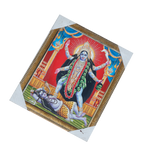 Goddess Kali Mata Standing On Lord Shiva Photo Frame - 13 × 10 Inches | For Pooja Temple | Home Decor And Gifts