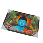 Lord Gautam Buddha Photo Frame - 20 × 13 Inches | For Pooja Temple | Home Decor And Gifts