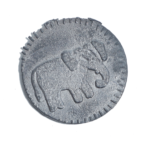 Lead Ranga Elephant Haathi for Lal kitab red book and astrological - 1 × 1 Inches