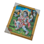 Lord Koshtak Kaal Bhairav/Bhairon Baba Bhairavnath Photo Frame - 12 × 10 Inches | For Pooja Temple | Home Decor And Gifts