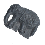 Green Granite Stone Elephant- 1 × 1 Inches