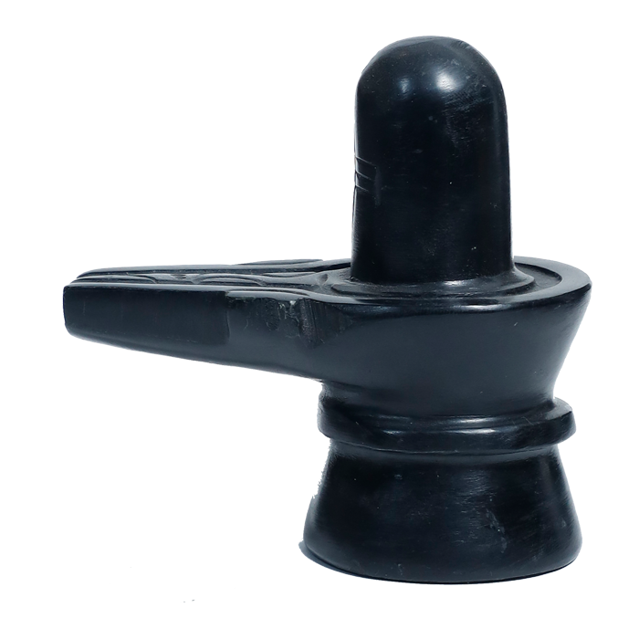 Shivling Black -4 × 4 Inches
