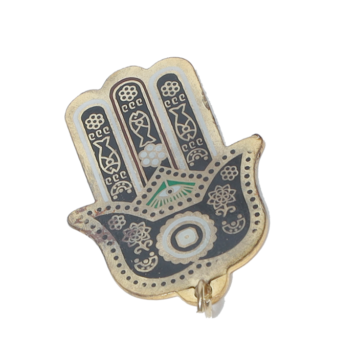 Filigree Hamsa Hand Incense Holder - 2.5 × 1.5 Inches