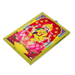 Goddess Lakshmi Sitting on The Lotus Flower Photo Frame - 7 x 5 Inches | For Pooja Temple And Home Decor