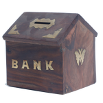Wood Coin Bank for Kids and Adults