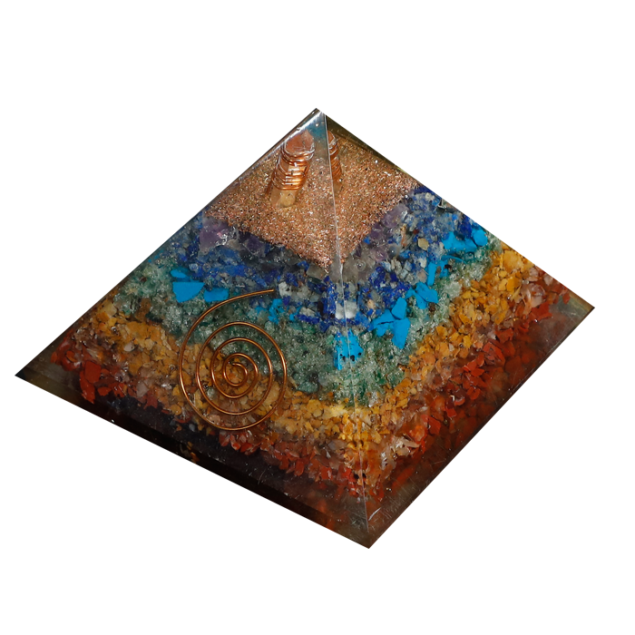 Labradorite Orgone Pyramid for Confidence & Self-Empowerment - 3 × 3 Inches
